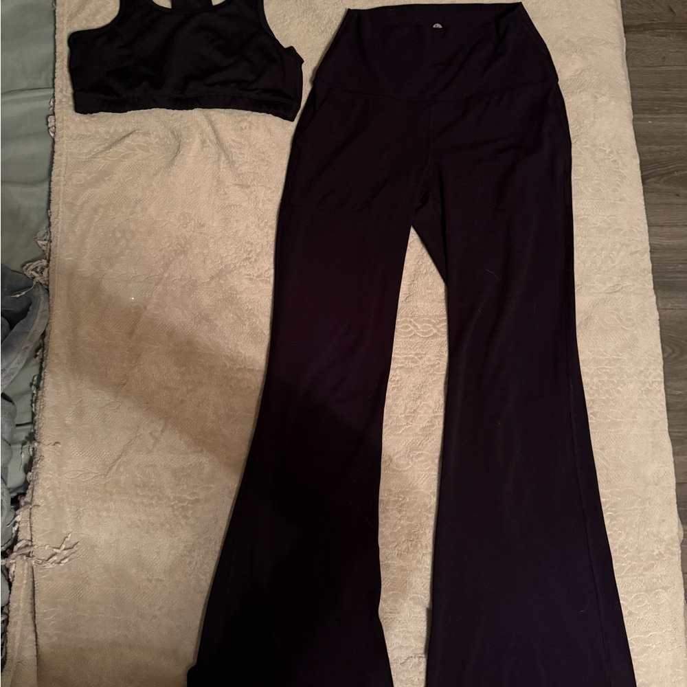 Women's Black Flared Pants